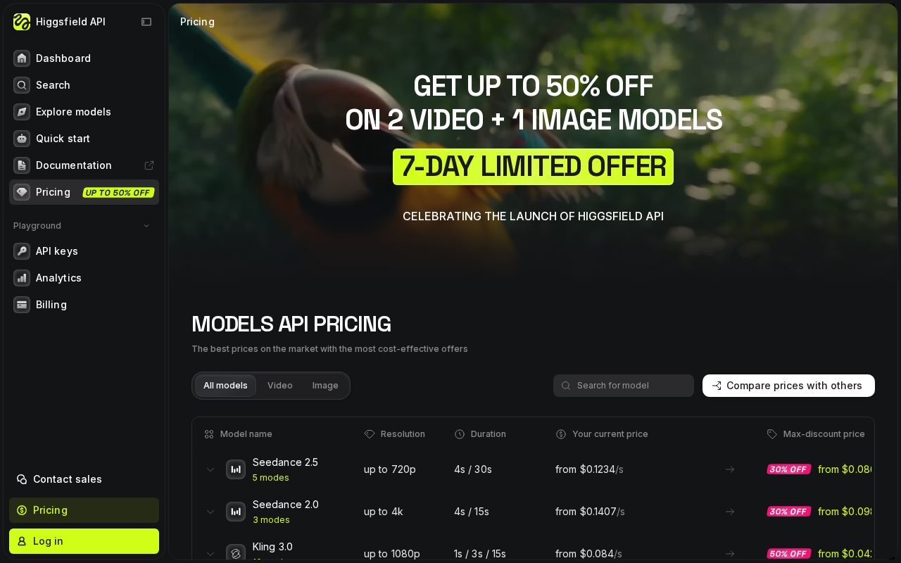 Higgsfield API 가격·활용 아이디어 2026: 초당 과금 Seedance 2.5 $0.1234/s·Kling 3.0 $0.084/s, 구독 크레딧과 비교해 영상 자동화 파이프라인 짜는 법